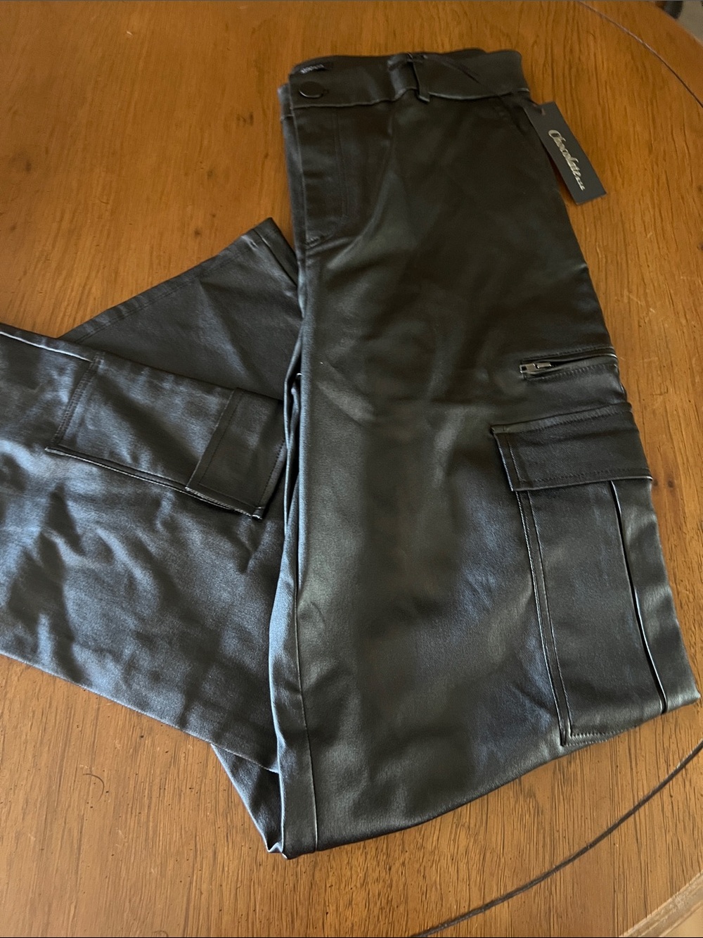 Chocolate USA brand women’s faux leather pants